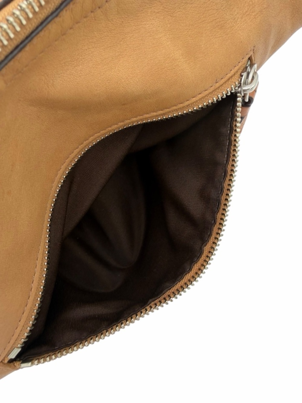 Coach Soho Leather Hobo Bag F13107 Brown Cognac Zip Top Shoulder Y2K - Picture 12 of 15